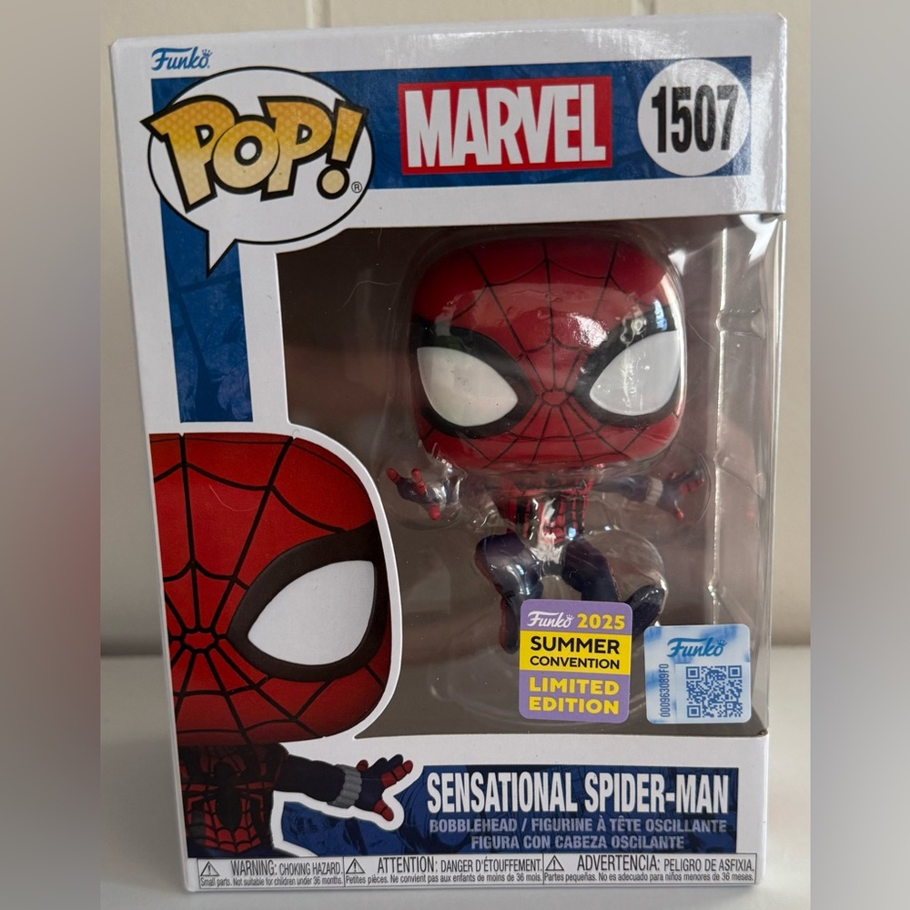 Funko Pop! Marvel Sensational Spider-Man Red and Blue Figure